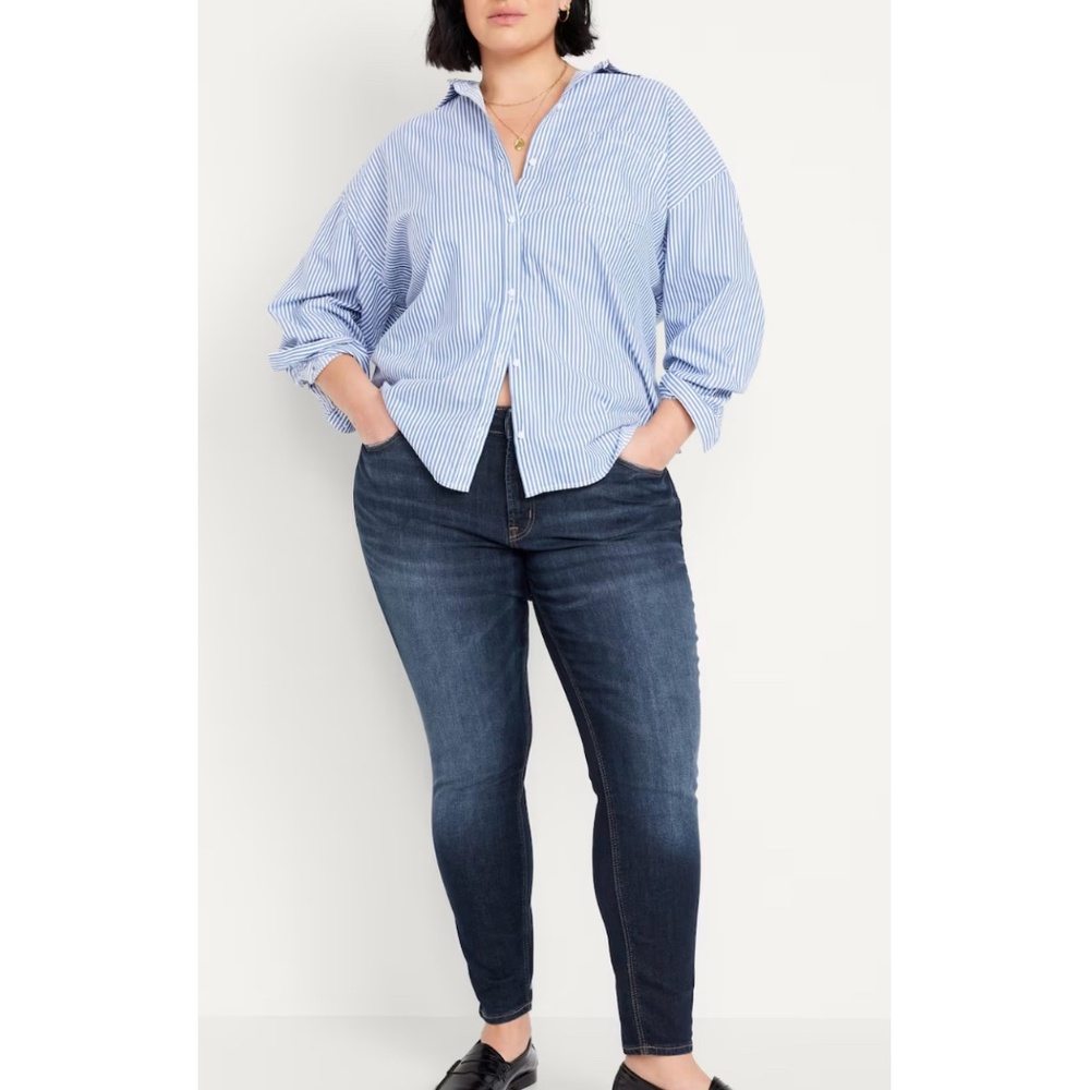 ON | Mid Rise Rockstar Plus Size Comfy Soft Stretch Skinny Jeans